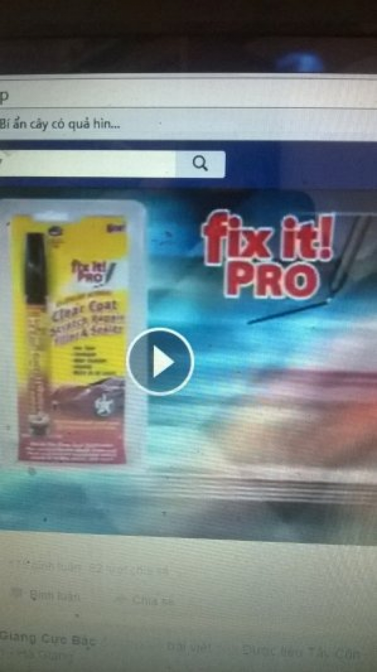 bút tẩy vết xước lừa đảo.