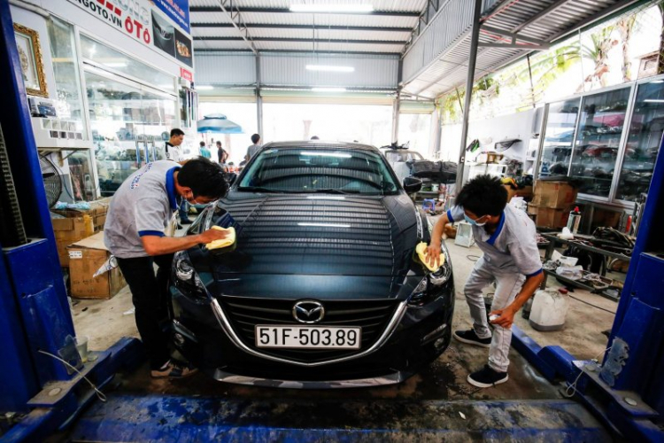 Quá trình nâng cấp và độ mazda 3 all new của Thần đèn .