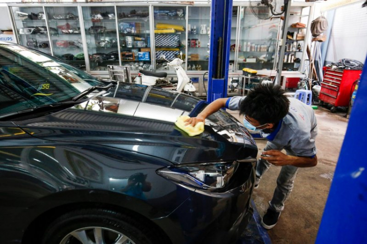 Quá trình nâng cấp và độ mazda 3 all new của Thần đèn . Quá trình nâng cấp và độ mazda 3 all new của Thần đèn .