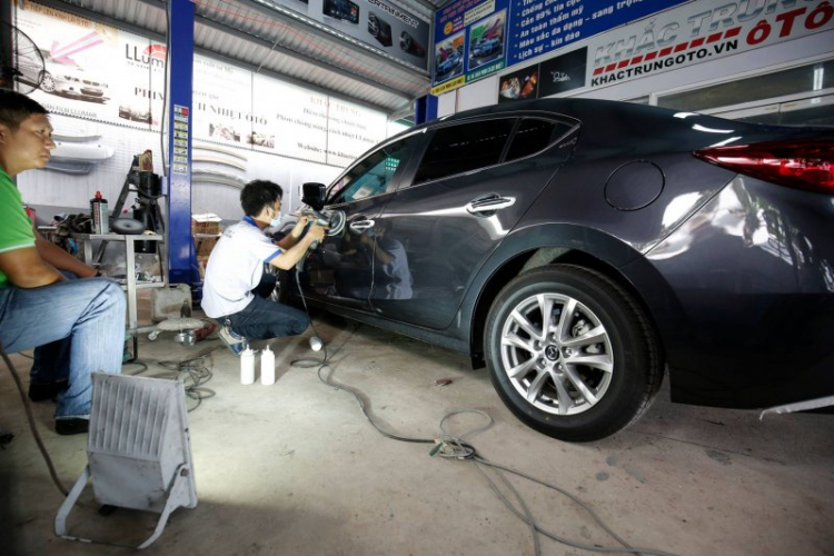 Quá trình nâng cấp và độ mazda 3 all new của Thần đèn . Quá trình nâng cấp và độ mazda 3 all new của Thần đèn .