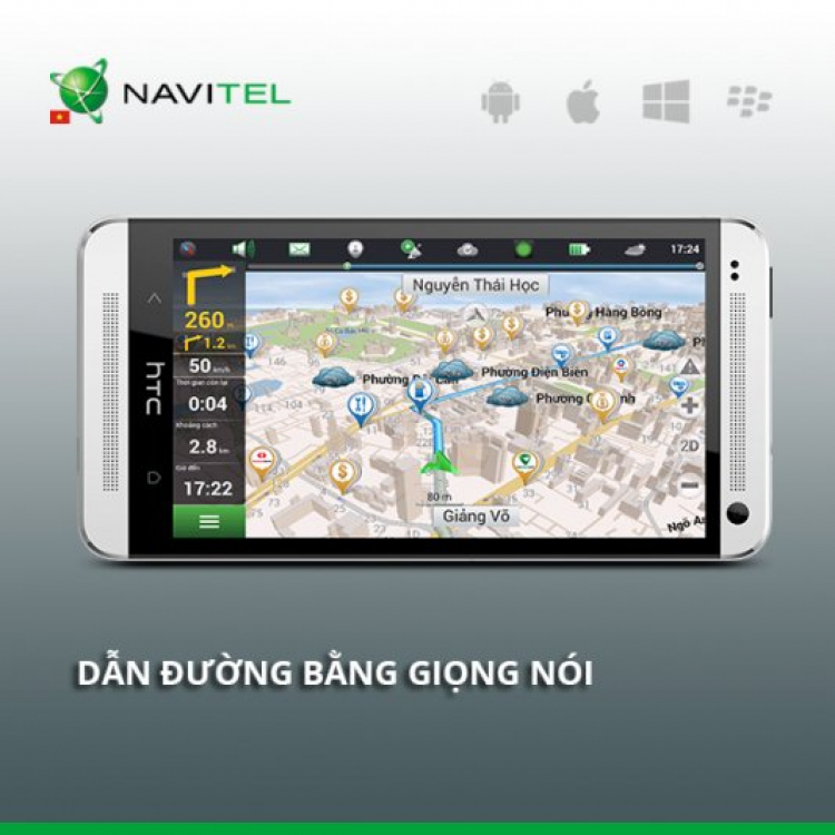 Tải và sử dụng phần mềm dẫn đường Navitel