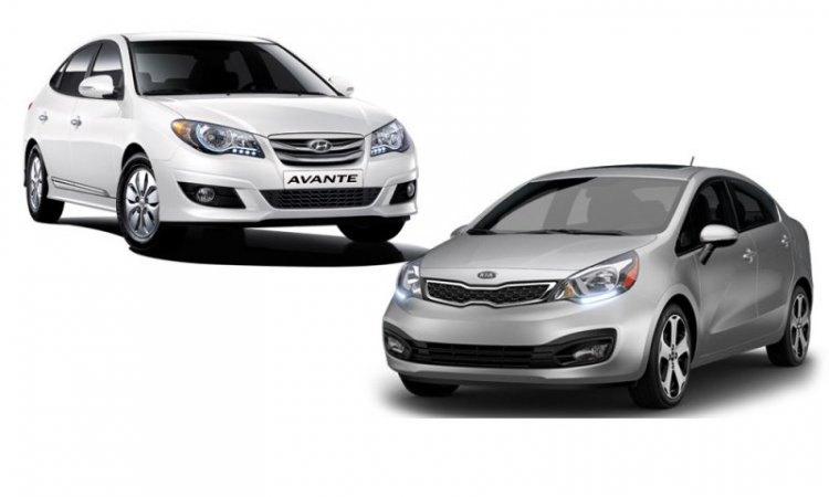 Tư vấn lựa chọn Hyundai Avante hay Kia Rio Sedan?
