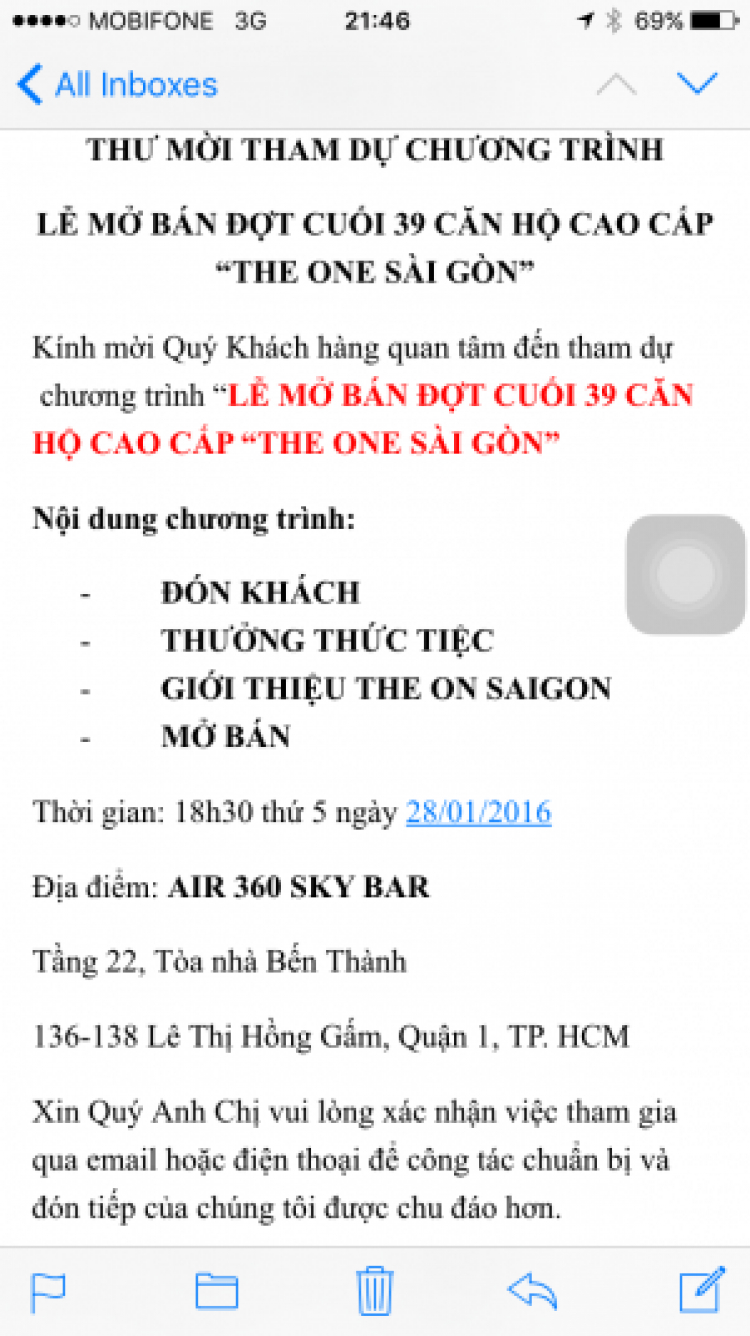 The ONE: giá này ổn chưa các bác ?