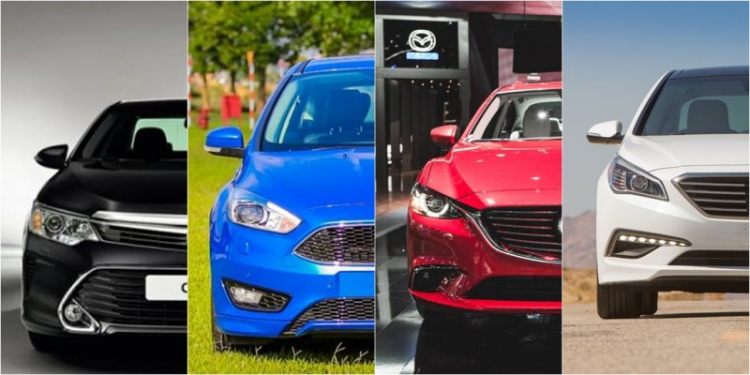 Ford Focus 2.0, Toyota Camry 2.0,  Mazda3 Mazda6 Hyundai Sonata 2.0, chọn em nào?