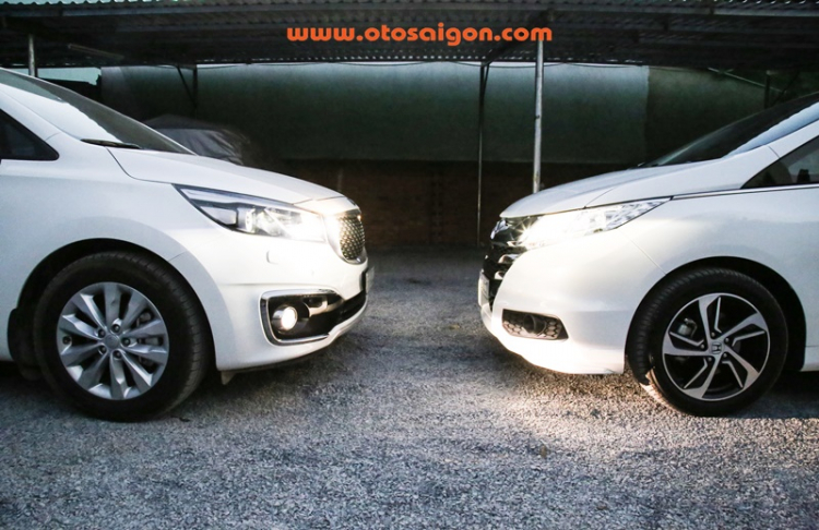 So sánh bộ đôi xe gia đình Honda Odyssey và Kia Sedona tại Việt Nam