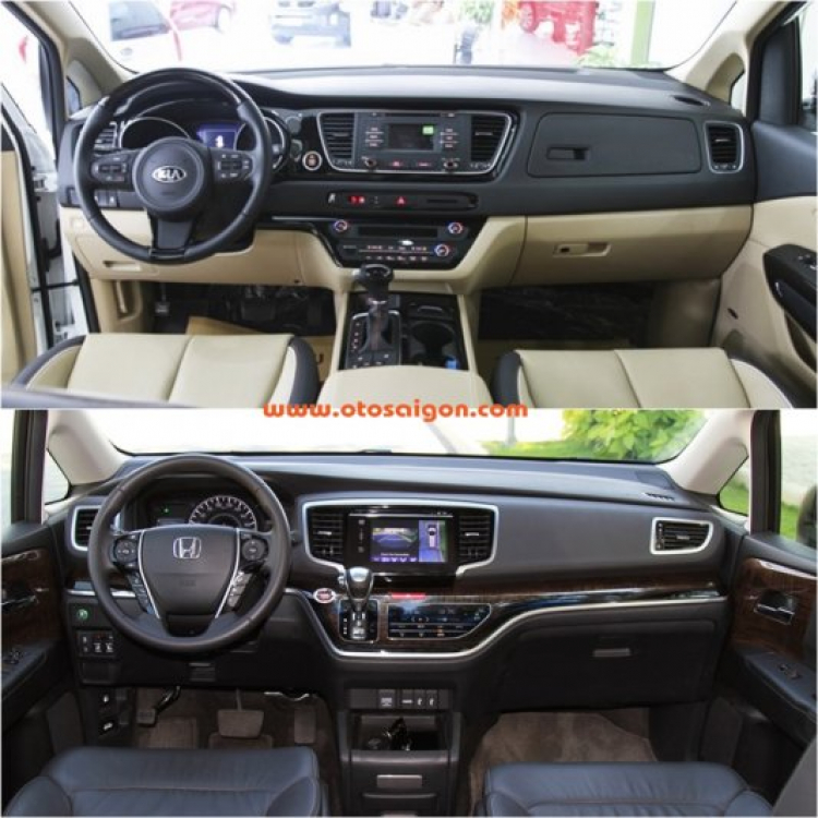So sánh bộ đôi xe gia đình Honda Odyssey và Kia Sedona tại Việt Nam So sánh bộ đôi xe gia đình Honda Odyssey và Kia Sedona tại Việt Nam