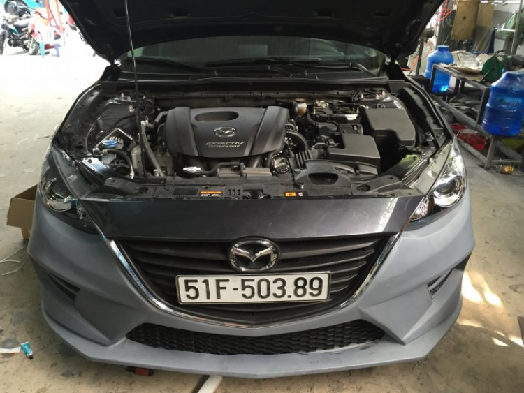 Quá trình nâng cấp Mazda3 của Thần Đèn tại khactrungoto. Quá trình nâng cấp Mazda3 của Thần Đèn tại khactrungoto.
