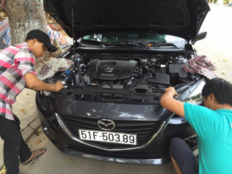 Quá trình nâng cấp Mazda3 của Thần Đèn tại khactrungoto.