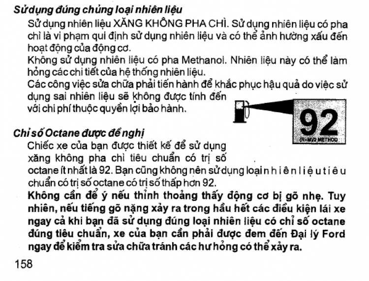 Xăng A95 đang có vấn đề. Các bác cẩn thận.