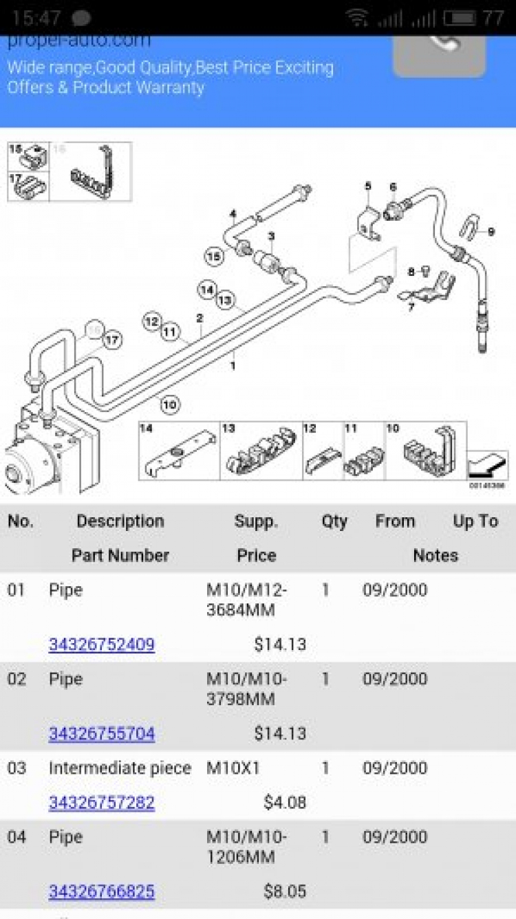 Ống dầu thắng 318i