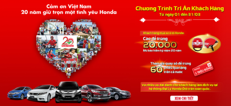 Honda Việt Nam tri ân khách hàng nhân ngày thành lập