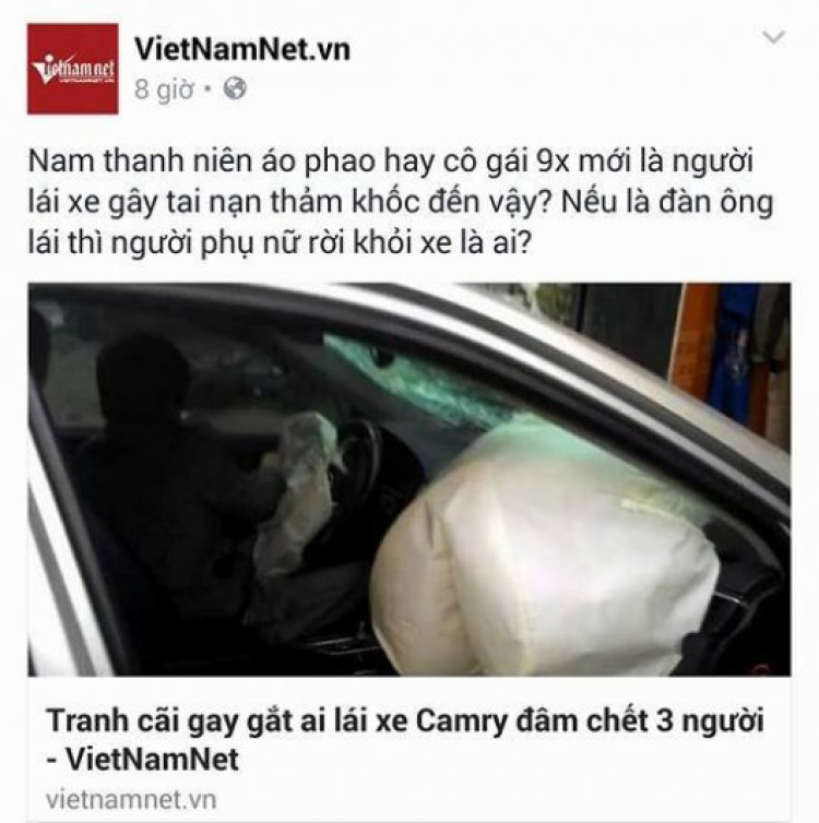 Video:Tài xế lái Camry đâm 3 người chết tại Hà Nội