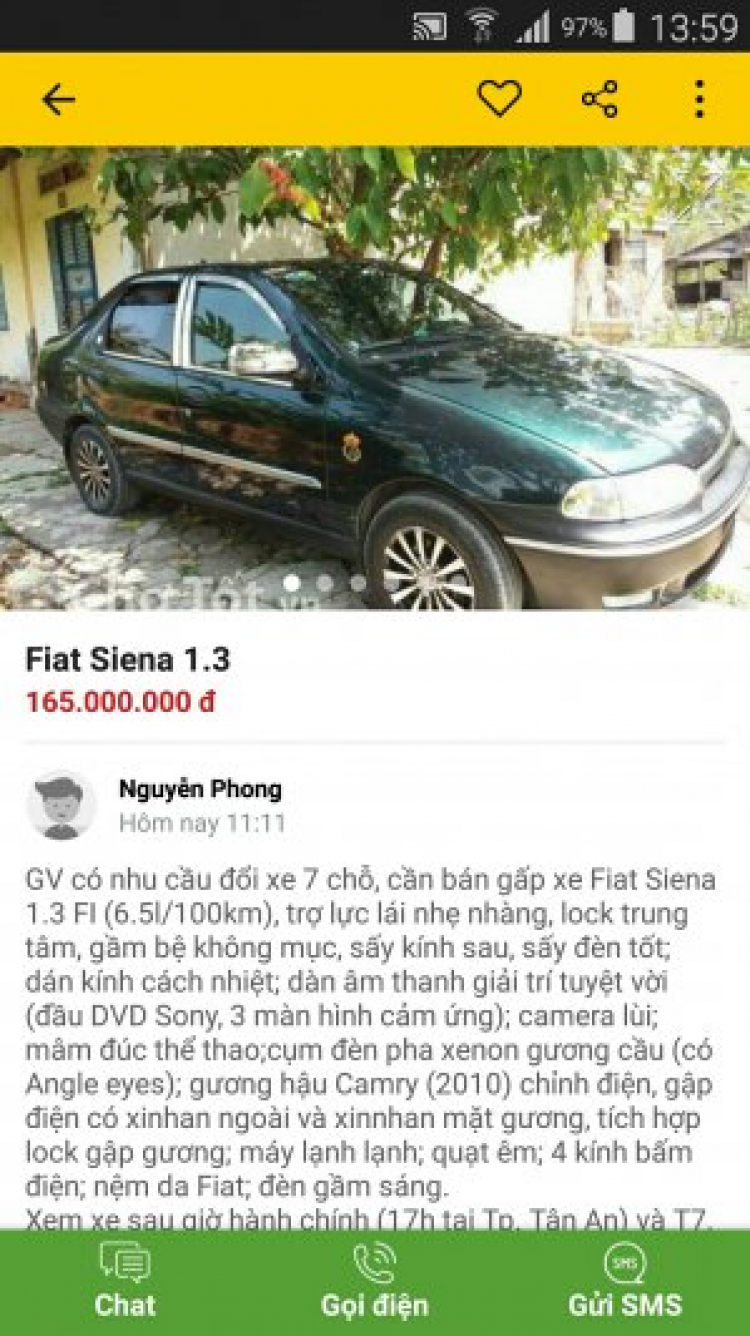 Nhờ các bác tư vấn Fiat Siena Nhờ các bác tư vấn Fiat Siena