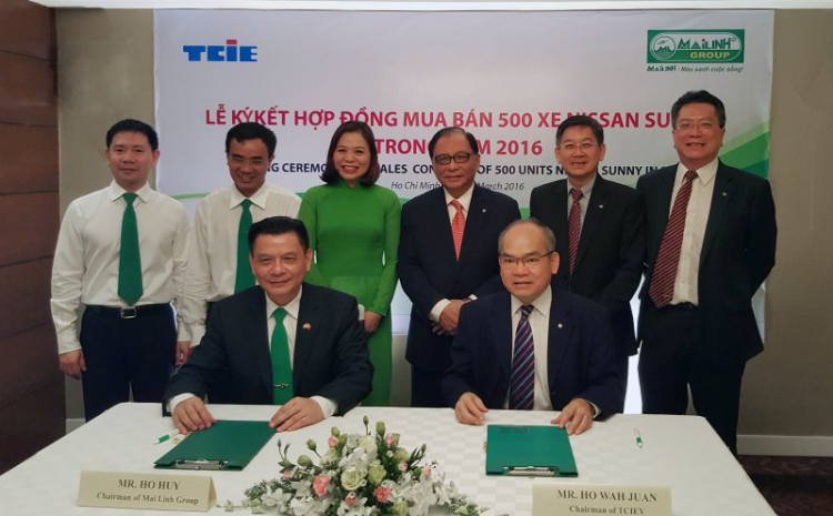TCIE Việt Nam và Mai Linh Group ký kết hợp đồng 500 xe Nissan Sunny XL