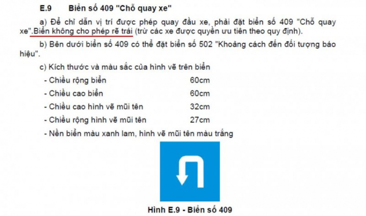 Biển cấm rẽ trái thì có cấm quay đầu luôn ko? Biển cấm rẽ trái thì có cấm quay đầu luôn ko?