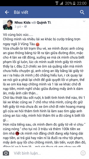 ĂN CƯỚP NGAY NGÃ 3 VT