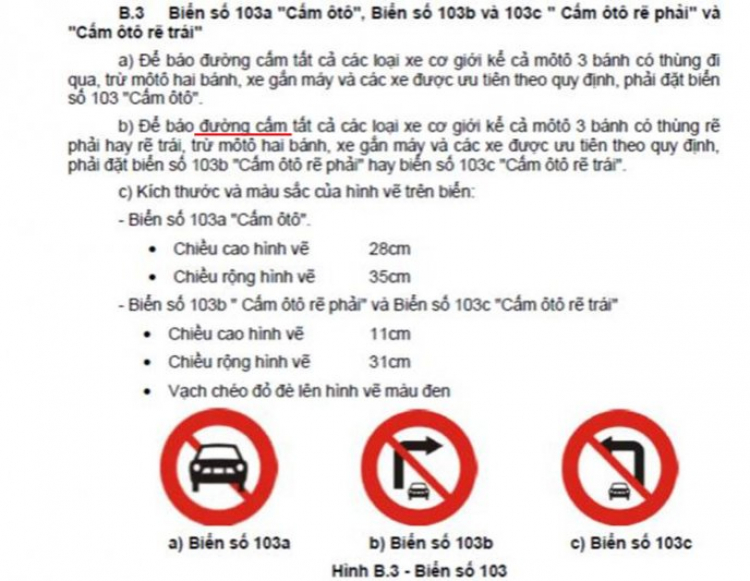 [Biển 103c] Trả lại tên cho em: "Đường cấm ô tô rẽ trái"