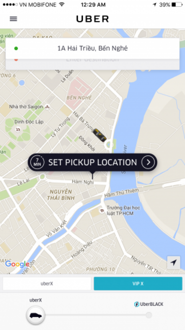 Hướng dẫn sử dụng taxi Uber từ A->Z