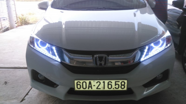 Hình ảnh các xe Honda City nâng cấp bi xenon tại VTworkshop.