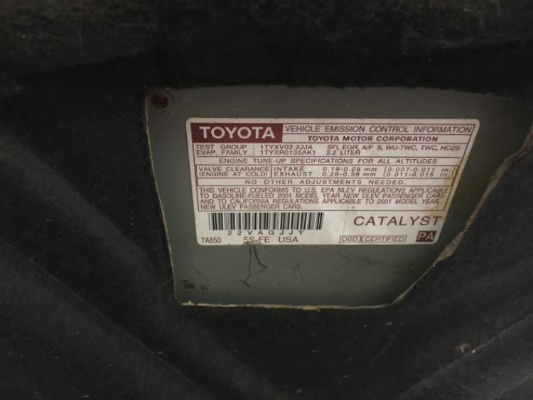 Camry: Trao đổi kinh nghiệm sửa chữa, phụ tùng Camry 8X 9X 0X (Đời 86 đến 2000)