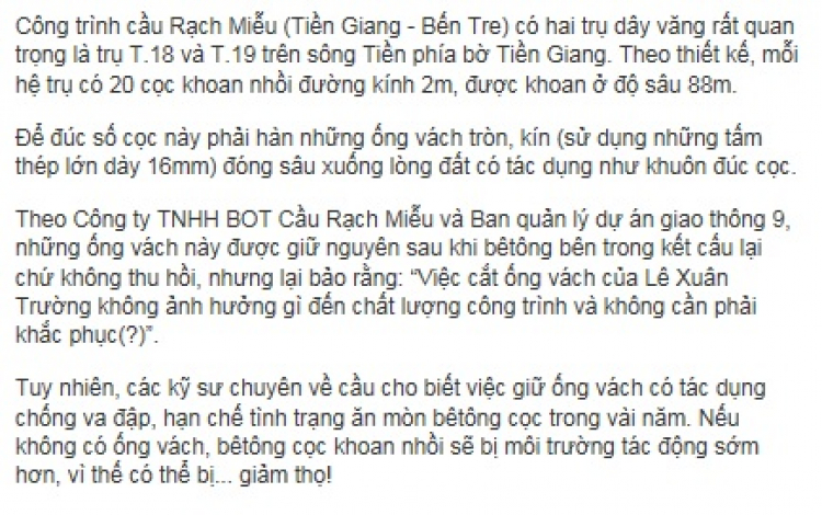 Vụ sập cầu Ghềnh & nổ ở Hà Đông, mất bò có lo làm chuồng?