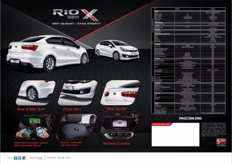 Kia Rio Sedan X giá 430 triệu đồng tại Malay