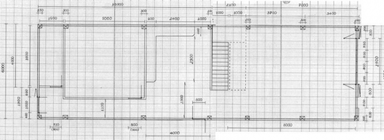 Em xin phép hỏi tí về kết cấu nhà phố 6m x 20m không chừa sân