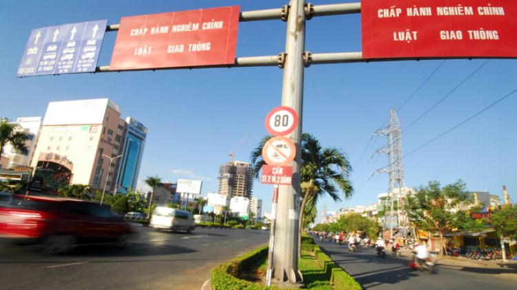 Giới hạn tốc độ đường Điện Biên Phủ là 60km/h