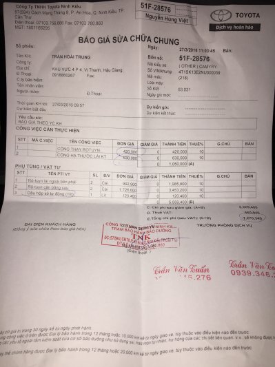 Camry: Trao đổi kinh nghiệm sửa chữa, phụ tùng Camry 8X 9X 0X (Đời 86 đến 2000) Camry: Trao đổi kinh nghiệm sửa chữa, phụ tùng Camry 8X 9X 0X (Đời 86 đến 2000)