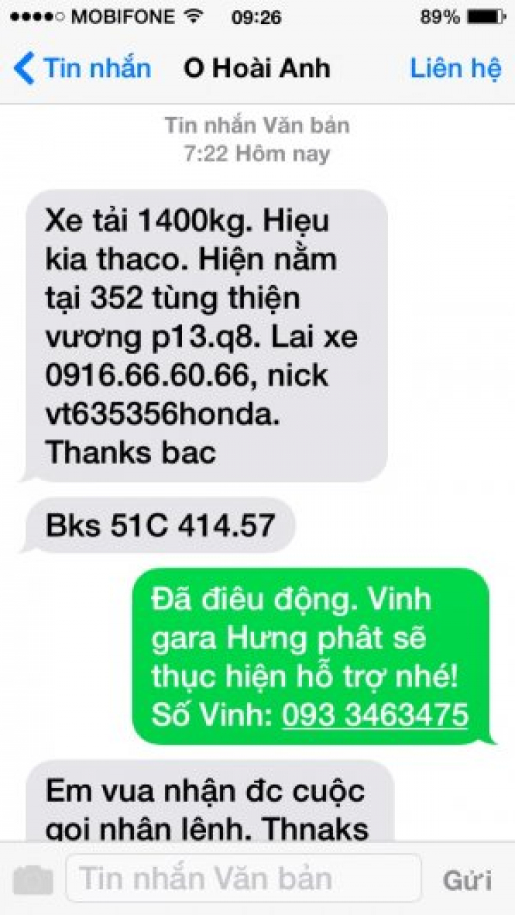 Kinh nghiệm phối hợp với S.O.S giải quyết sự cố trên đường thiên lý. Kinh nghiệm phối hợp với S.O.S giải quyết sự cố trên đường thiên lý.