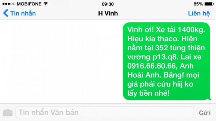 Kinh nghiệm phối hợp với S.O.S giải quyết sự cố trên đường thiên lý.