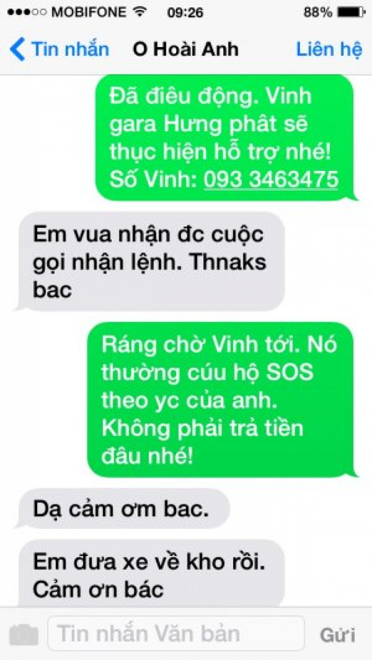Kinh nghiệm phối hợp với S.O.S giải quyết sự cố trên đường thiên lý. Kinh nghiệm phối hợp với S.O.S giải quyết sự cố trên đường thiên lý.