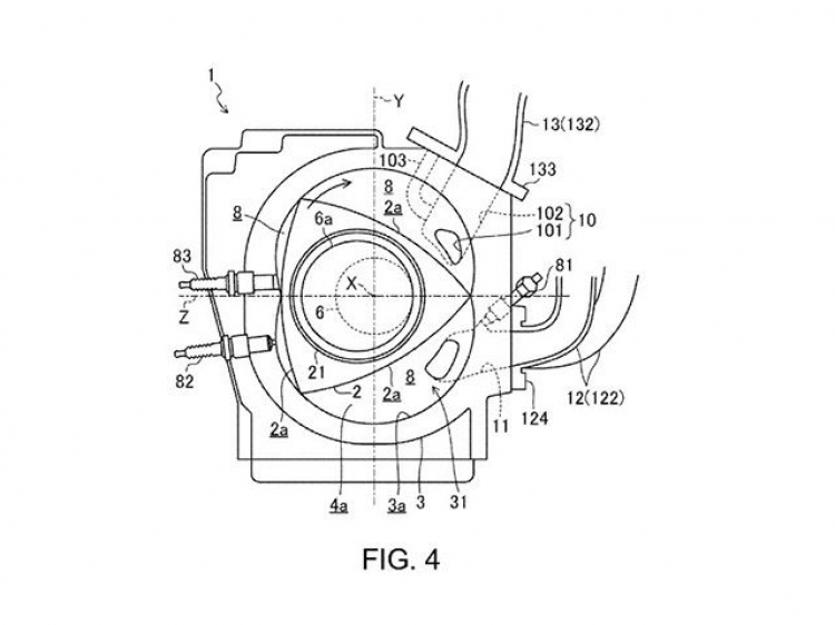 Mazda đăng ký bằng sáng chế cấu hình động cơ quay mới