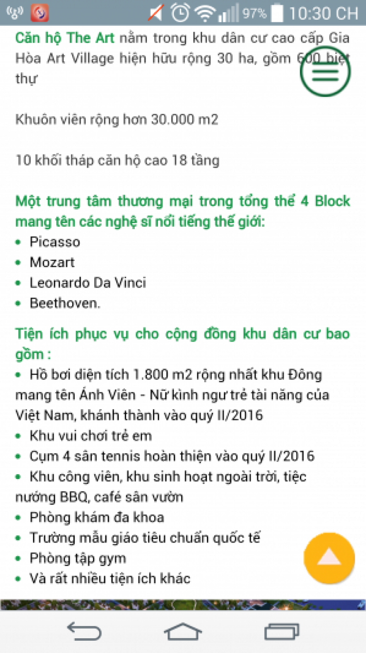 Thông tin the Art Gia Hòa Thông tin the Art Gia Hòa