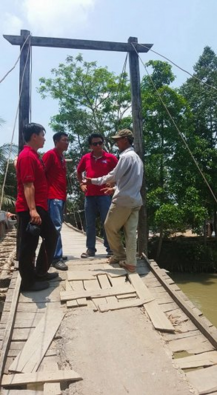 Một vài hình ảnh chuyến đi khảo sát xây cầu từ thiện tại huyện Cờ Đỏ - Cần Thơ