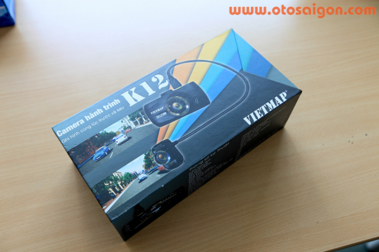 Đập hộp & xài thử Vietmap K12: camera ghi hình trước & sau