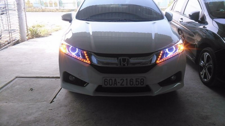 Hình ảnh các xe Honda City nâng cấp bi xenon tại VTworkshop.