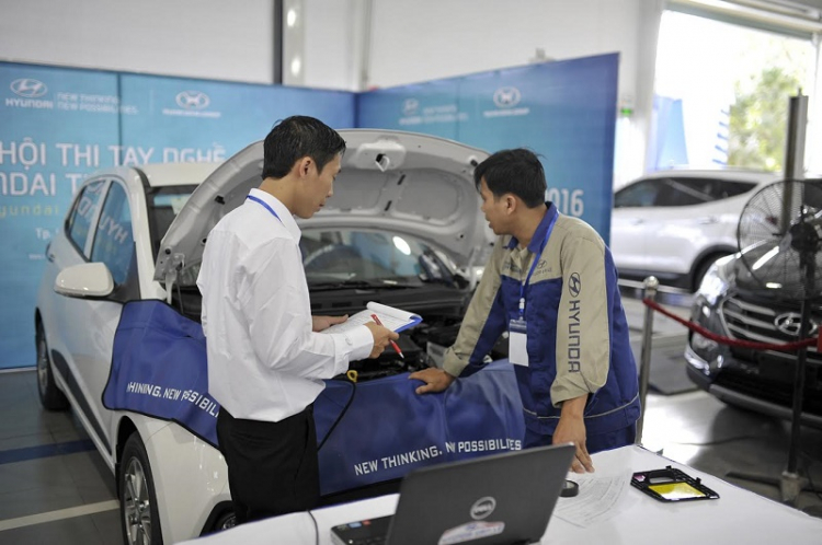 Sôi động Hội thi tay nghề Hyundai Thành Công 2016