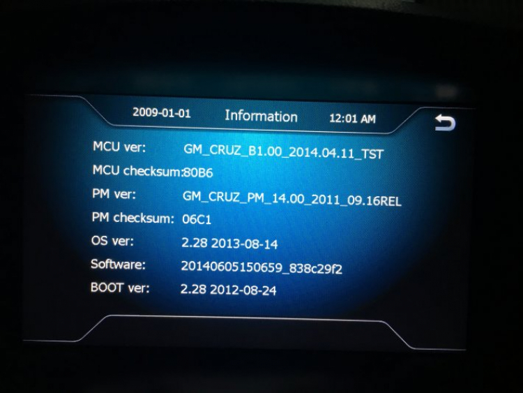 Report màn hình DVD cho Chevrolet Cruze  SV 7321 hình ảnh Tr1,30,31..........clip 45,46