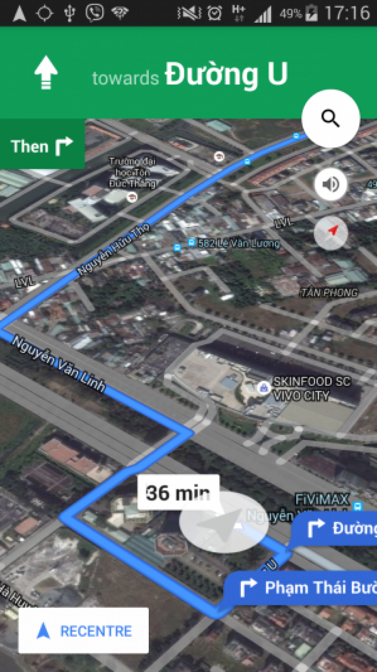 Maps của Google có tính năng chỉ đường