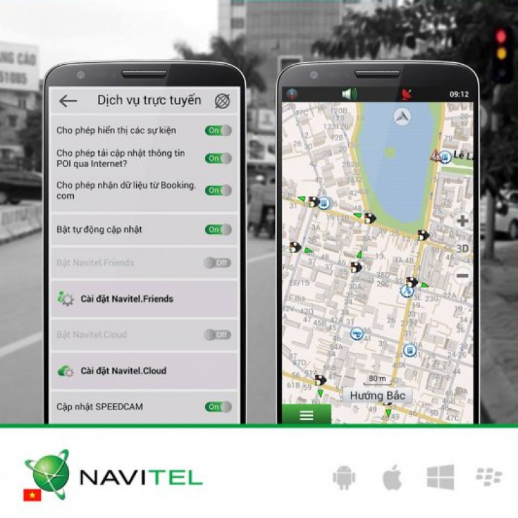 Tải và sử dụng phần mềm dẫn đường Navitel