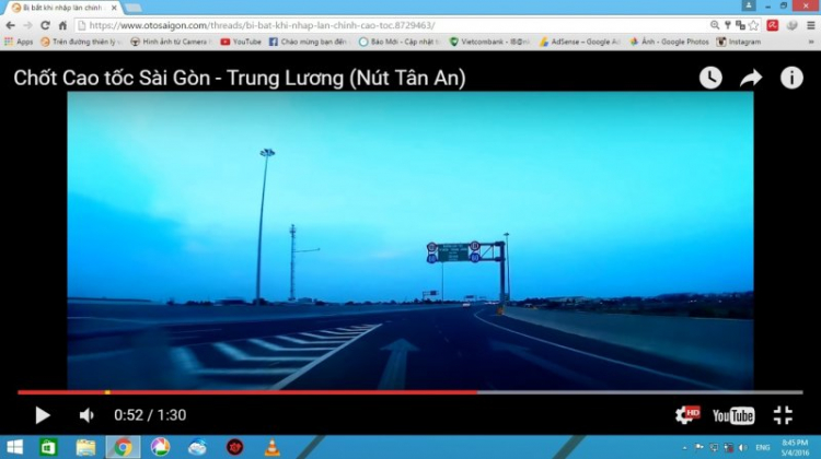 Bị bắt khi nhập làn chính cao tốc Bị bắt khi nhập làn chính cao tốc