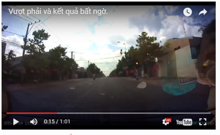 Vượt phải và sự bất ngờ.