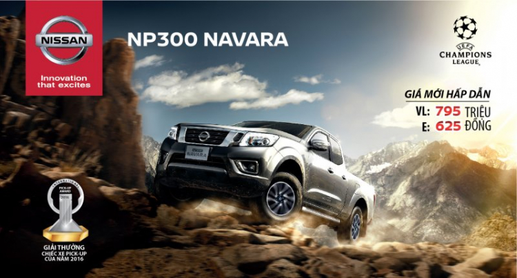 Nissan áp dụng giá bán lẻ mới cho Nissan NP300 Navara