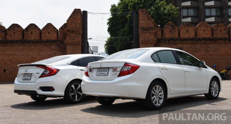 So sánh 2 thế hệ Honda Civic 2014-2016