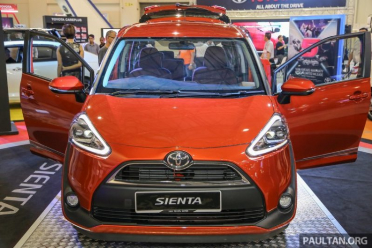 Soi Toyota Sienta xuất hiện ở triển lãm Malaysia