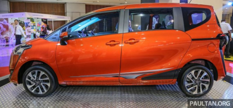 Soi Toyota Sienta xuất hiện ở triển lãm Malaysia