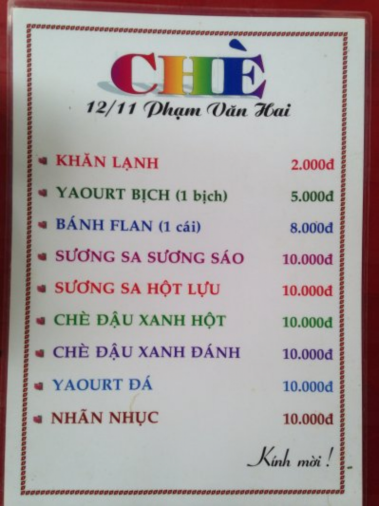 Nói về NƠI ĂN NGON ở SG và ... Nói về NƠI ĂN NGON ở SG và ...