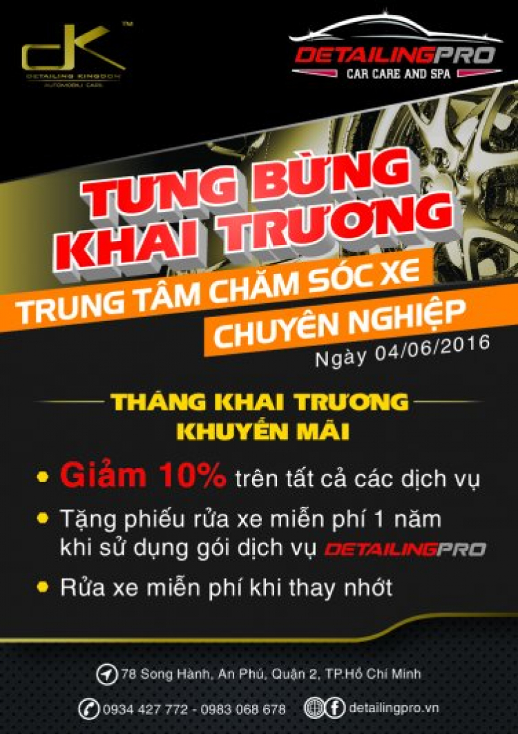 Địa điểm rủa xe tốt .