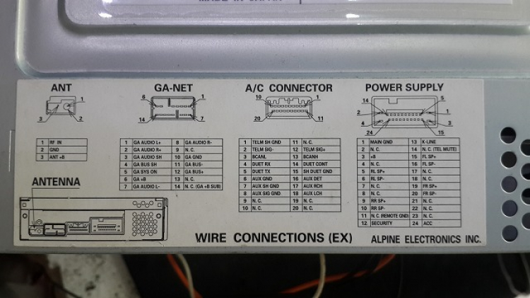 Đấu dây đầu CD theo xe HONDA CITY